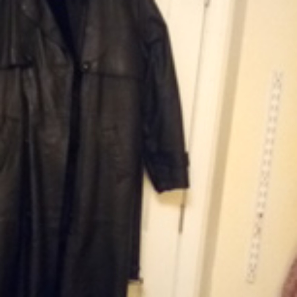 Men's leather coat